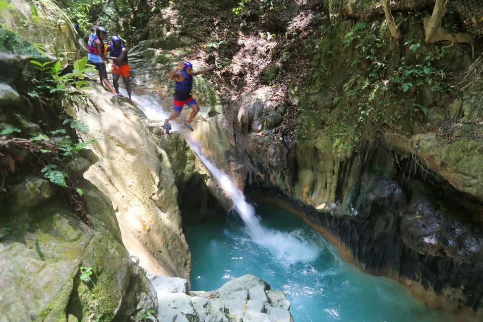 Damajagua Waterfalls Adventure: Hike, Slide & Jump from Puerto Plata